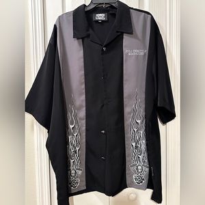 Men’s Dragon Fly Button Down Short Sleeve Full Throttle